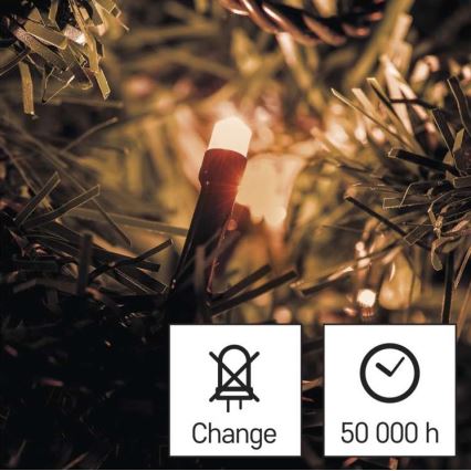 LED-Weihnachtskette für den Außenbereich 120xLED/17m IP44 vintage