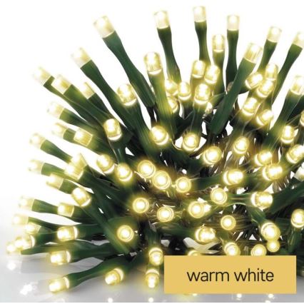 LED-Weihnachtskette für den Außenbereich 120xLED/17m IP44 warmweiß