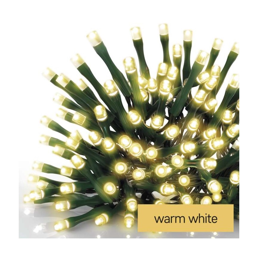 LED-Weihnachtskette für den Außenbereich 120xLED/17m IP44 warmweiß