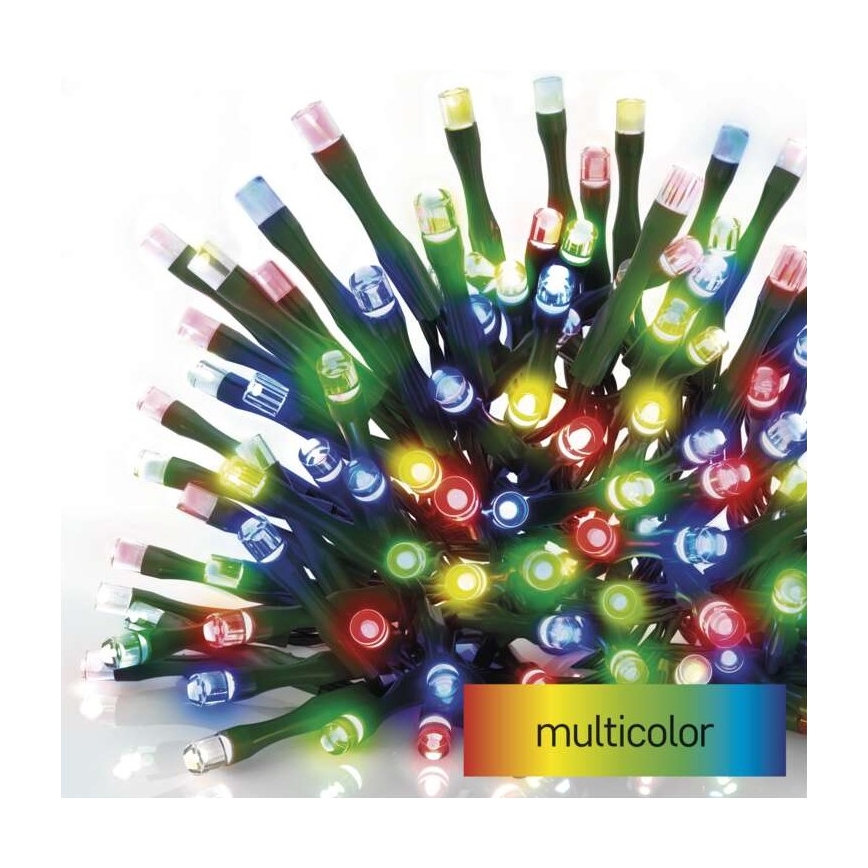 LED-Weihnachtskette für den Außenbereich 120xLED/8 Modi 17m IP44 multicolor