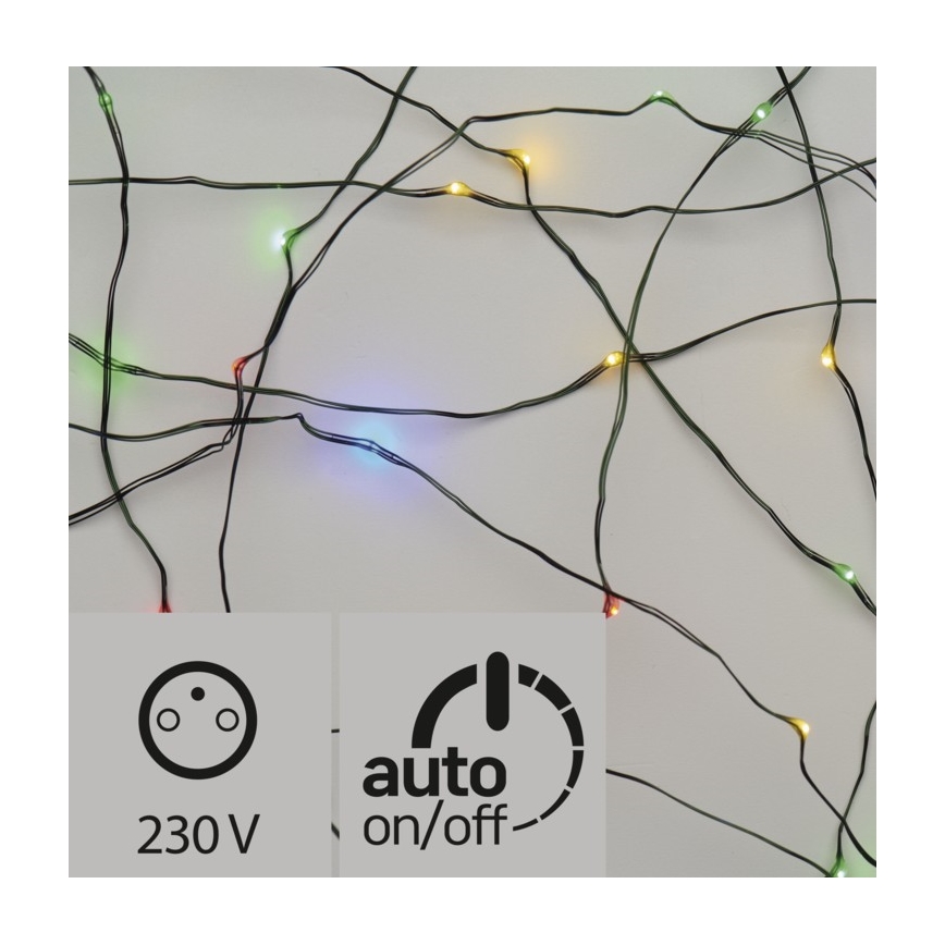 LED-Weihnachtskette für den Außenbereich 15 m 150xLED/3,6W/230V IP44