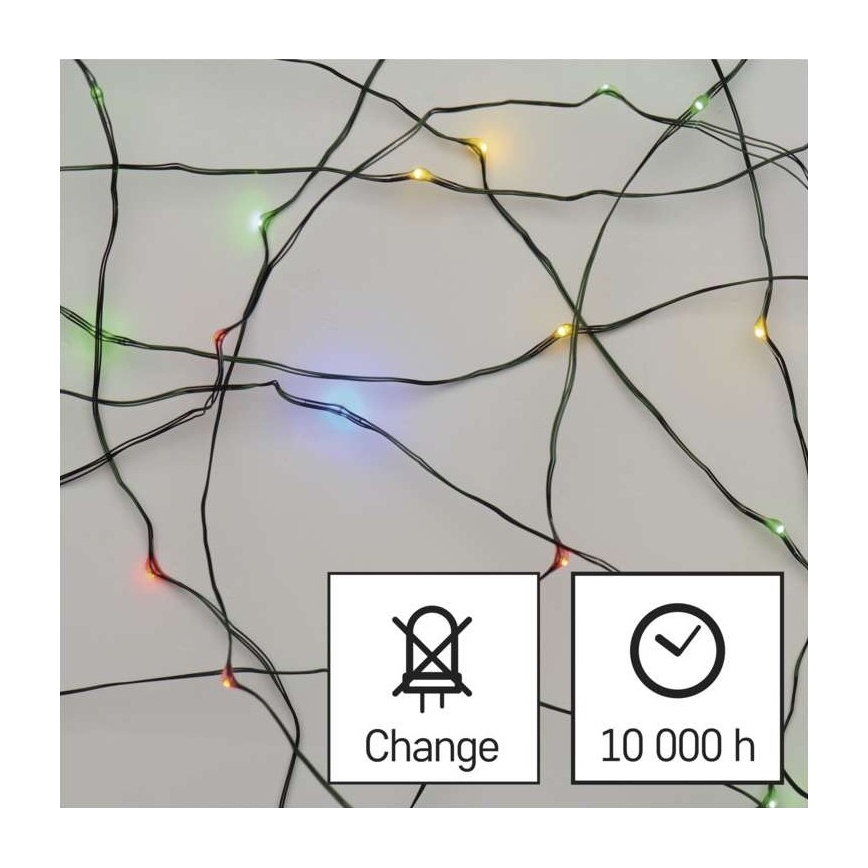 LED-Weihnachtskette für den Außenbereich 150xLED/20m IP44 multicolor