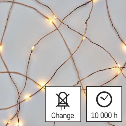 LED-Weihnachtskette für den Außenbereich 150xLED/20m IP44 warmweiß