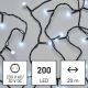 LED-Weihnachtskette für den Außenbereich 200xLED/25m IP44 kaltweiß