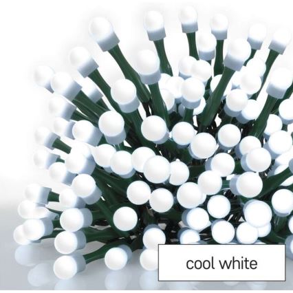 LED-Weihnachtskette für den Außenbereich 200xLED/25m IP44 kaltweiß