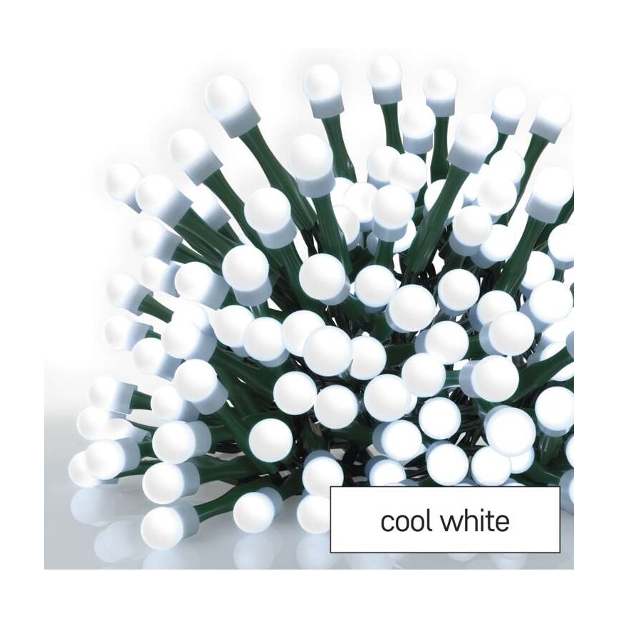 LED-Weihnachtskette für den Außenbereich 200xLED/25m IP44 kaltweiß
