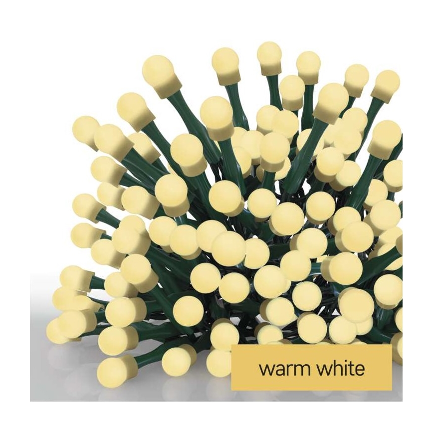 LED-Weihnachtskette für den Außenbereich 200xLED/25m IP44 warmweiß