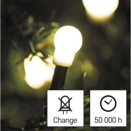 LED-Weihnachtskette für den Außenbereich 200xLED/25m IP44 warmweiß