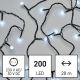 LED-Weihnachtskette für den Außenbereich 200xLED/8 Modi 25m IP44 kaltweiß