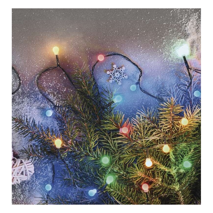 LED Weihnachtskette für den Außenbereich 200xLED/8 Modi 25m IP44 multicolor