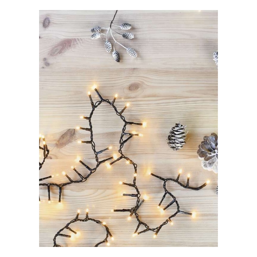 LED-Weihnachtskette für den Außenbereich 300xLED/11m IP44 vintage