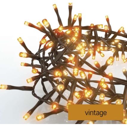 LED-Weihnachtskette für den Außenbereich 300xLED/11m IP44 vintage