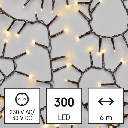 LED-Weihnachtskette für den Außenbereich 300xLED/11m IP44 warmweiß