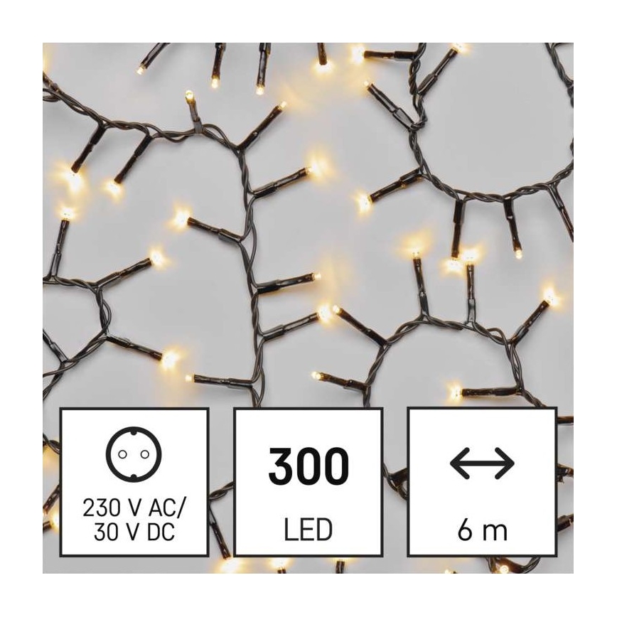 LED-Weihnachtskette für den Außenbereich 300xLED/11m IP44 warmweiß