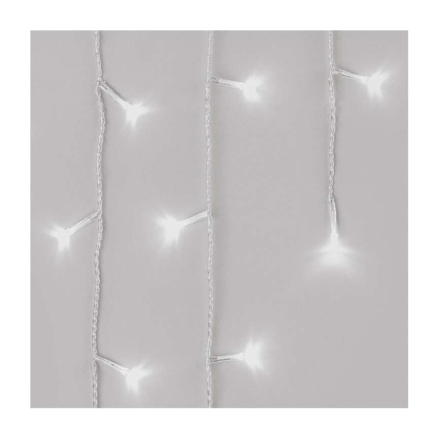 LED-Weihnachtskette für den Außenbereich 300xLED/8 Modi10m IP44 kaltweiß + Fernbedienung