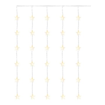 LED Weihnachtskette für den Außenbereich 30xLED/3,9m IP44 Sterne