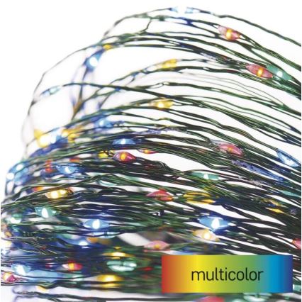 LED-Weihnachtskette für den Außenbereich 40xLED/9m IP44 multicolor