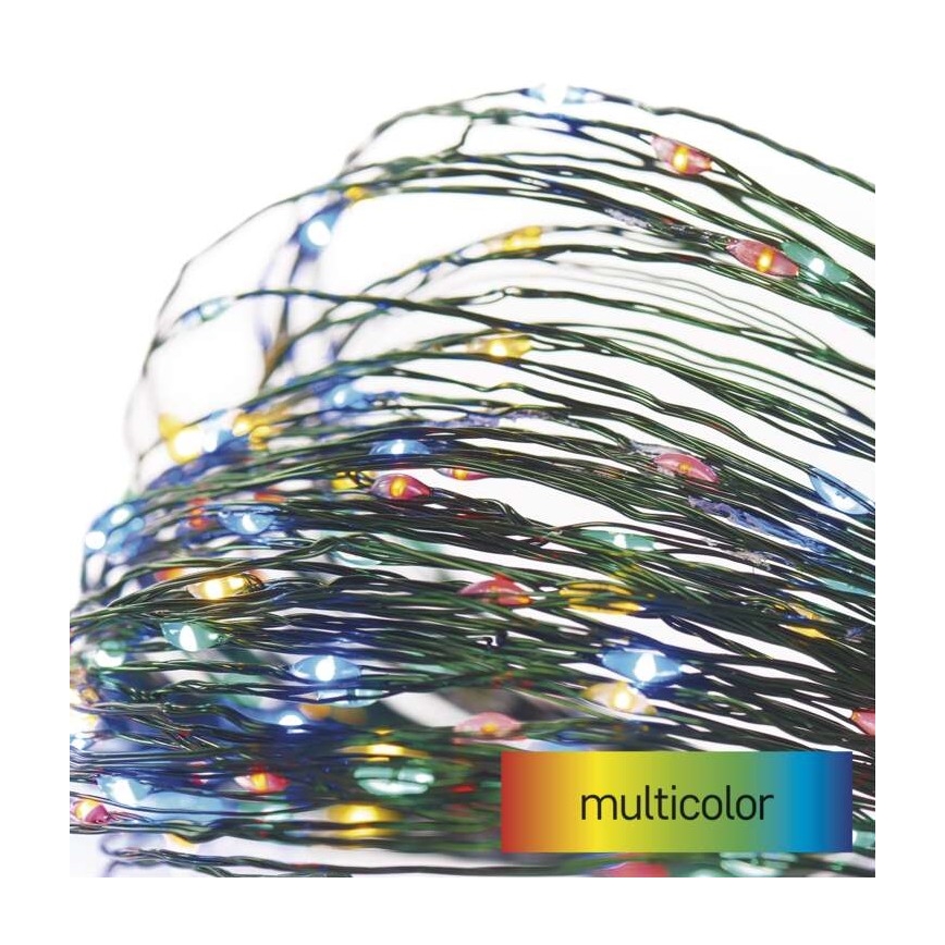 LED-Weihnachtskette für den Außenbereich 40xLED/9m IP44 multicolor