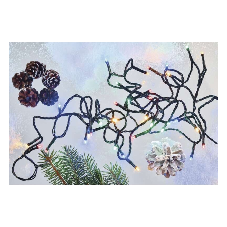 LED-Weihnachtskette für den Außenbereich 40xLED/9m IP44 multicolor