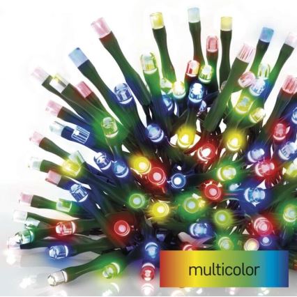 LED-Weihnachtskette für den Außenbereich 40xLED/9m IP44 multicolor