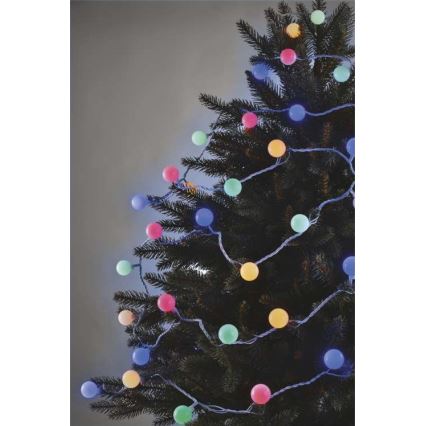 LED-Weihnachtskette für den Außenbereich 40xLED/9m IP44 multicolor