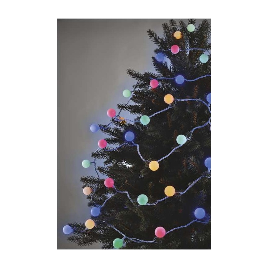 LED-Weihnachtskette für den Außenbereich 40xLED/9m IP44 multicolor
