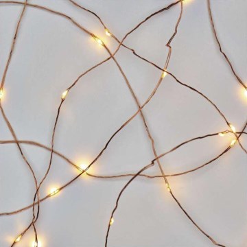 LED-Weihnachtskette für den Außenbereich 40xLED/9m IP44 warmweiß