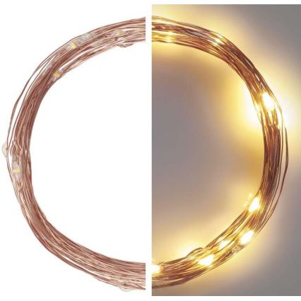 LED-Weihnachtskette für den Außenbereich 40xLED/9m IP44 warmweiß