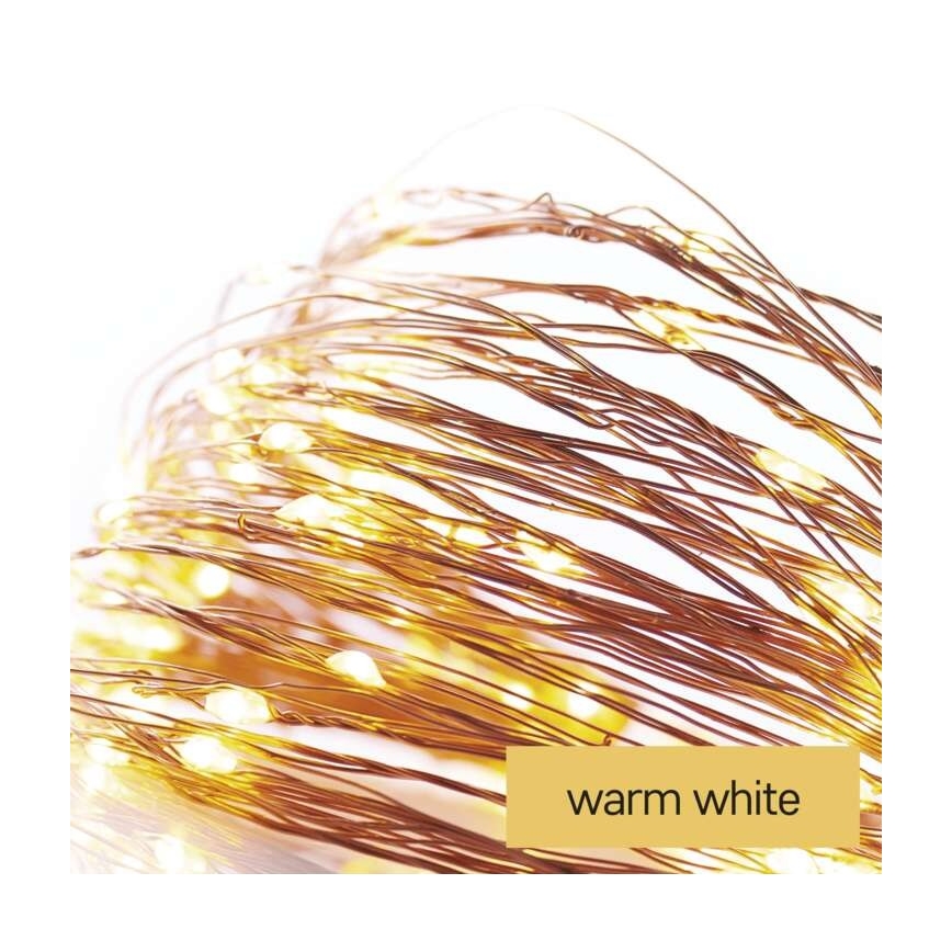 LED-Weihnachtskette für den Außenbereich 40xLED/9m IP44 warmweiß