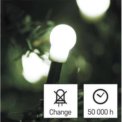 LED-Weihnachtskette für den Außenbereich 480xLED/53m IP44 kaltweiß