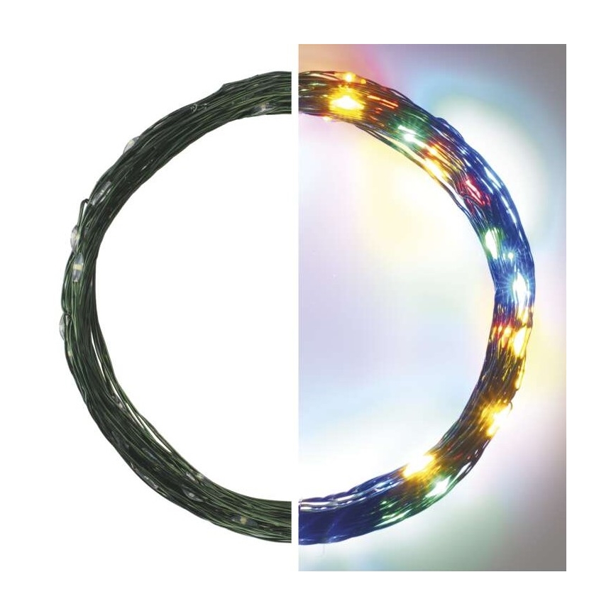 LED-Weihnachtskette für den Außenbereich 75xLED/12,5m IP44 multicolor