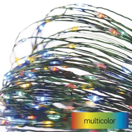 LED-Weihnachtskette für den Außenbereich 75xLED/12,5m IP44 multicolor