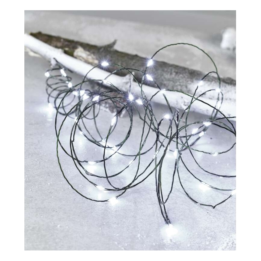 LED-Weihnachtskette für draußen 75xLED/12,5m IP44 kaltweiß