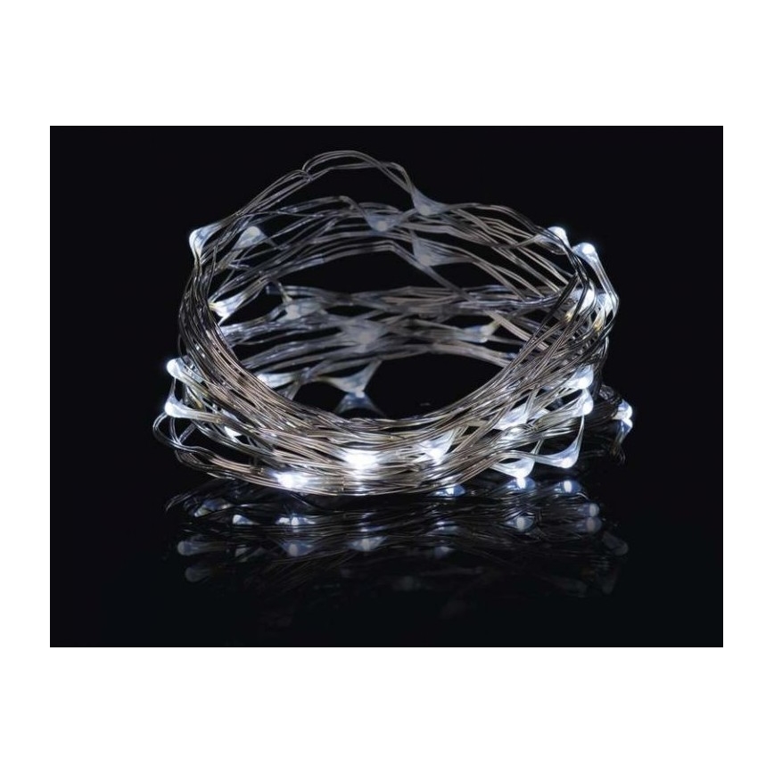 LED Weihnachtskette NANO LED/2,4W/230V IP44 kaltweis
