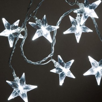 LED-Weihnachtskette STARS 0,9 m 10xLED/230V/24V
