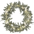 LED-Weihnachtskranz, 25 LEDs, 3×AA, Ø 35 cm