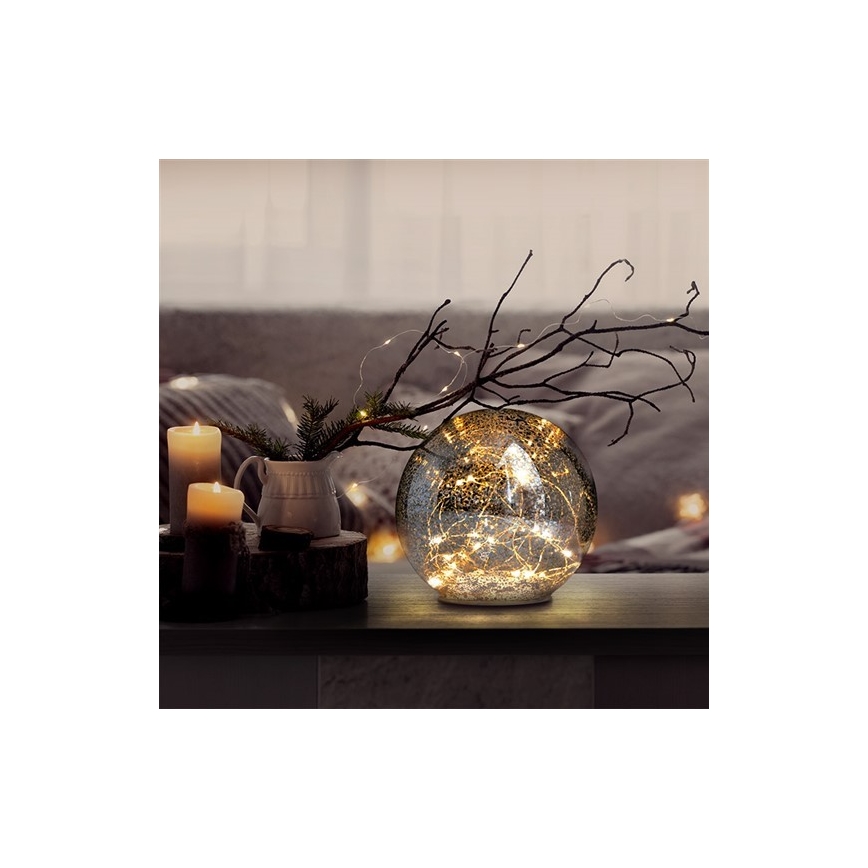 LED Weihnachtskugel 20xLED/3xAAA