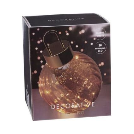 LED-Weihnachtskugel 20xLED/3xAAA Ø 20 cm warmweiß