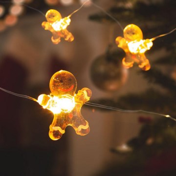 LED-Weihnachtslichterkette 10xLED/2xAA 1,2m warmweiß