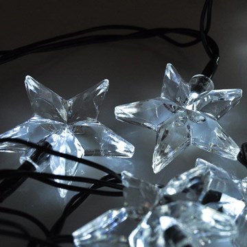 LED-Weihnachtslichterkette 20 × LED, 6 m, kaltweiß