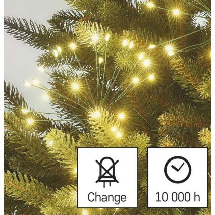 LED-Weihnachtslichterkette 300 LEDs 5,2+3 m warmweiß