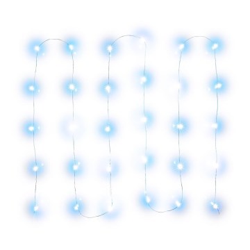 LED-Weihnachtslichterkette, 30xLED/3xAA, 3,3 m, kaltweiß