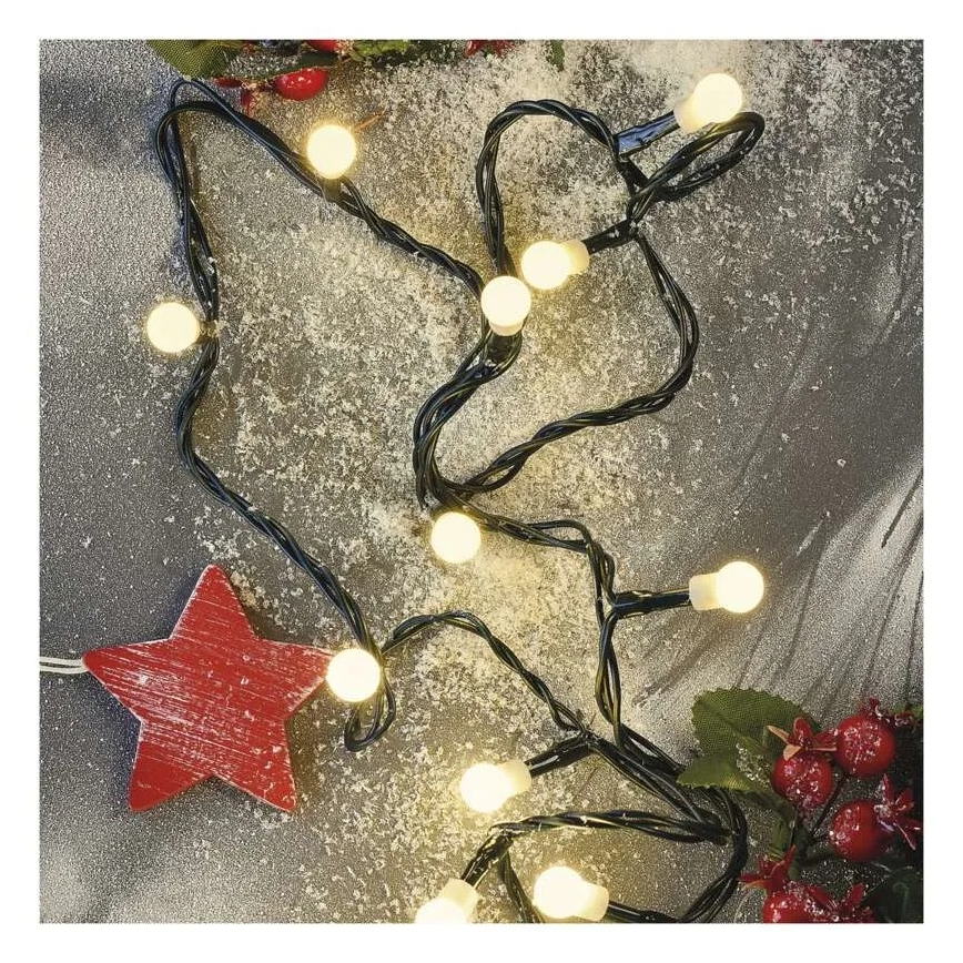 LED-Weihnachtslichterkette 480 LEDs, 8 Funktionen, 53 m, IP44, warmweiß