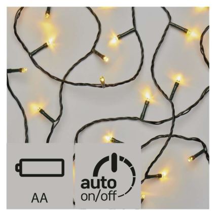LED-Weihnachtslichterkette 8,4 m 120xLED/0,9W/3xAA IP44