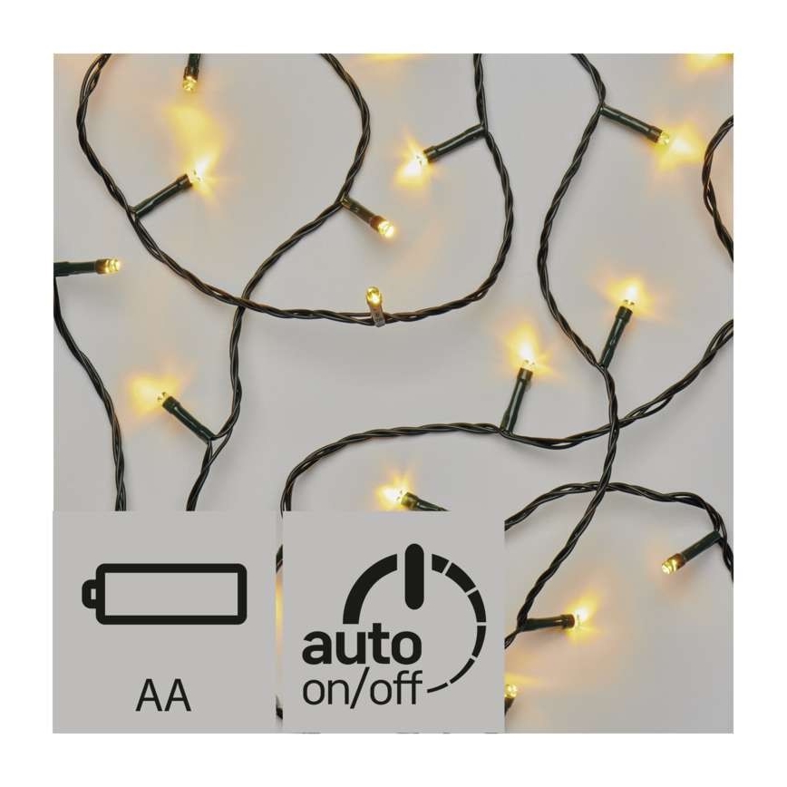 LED-Weihnachtslichterkette 8,4 m 120xLED/0,9W/3xAA IP44