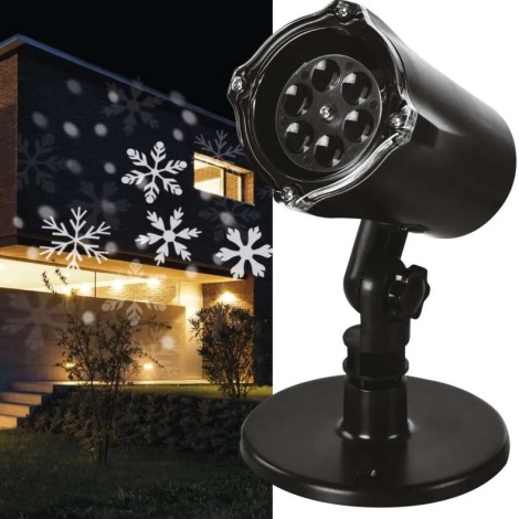 LED-Weihnachtsprojektor für den Außenbereich LED/3,6W/230V IP44 kaltweiß