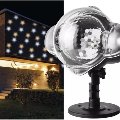 LED-Weihnachtsprojektor für den Außenbereich LED/3,6W/230V IP44 warm-/kaltweiß