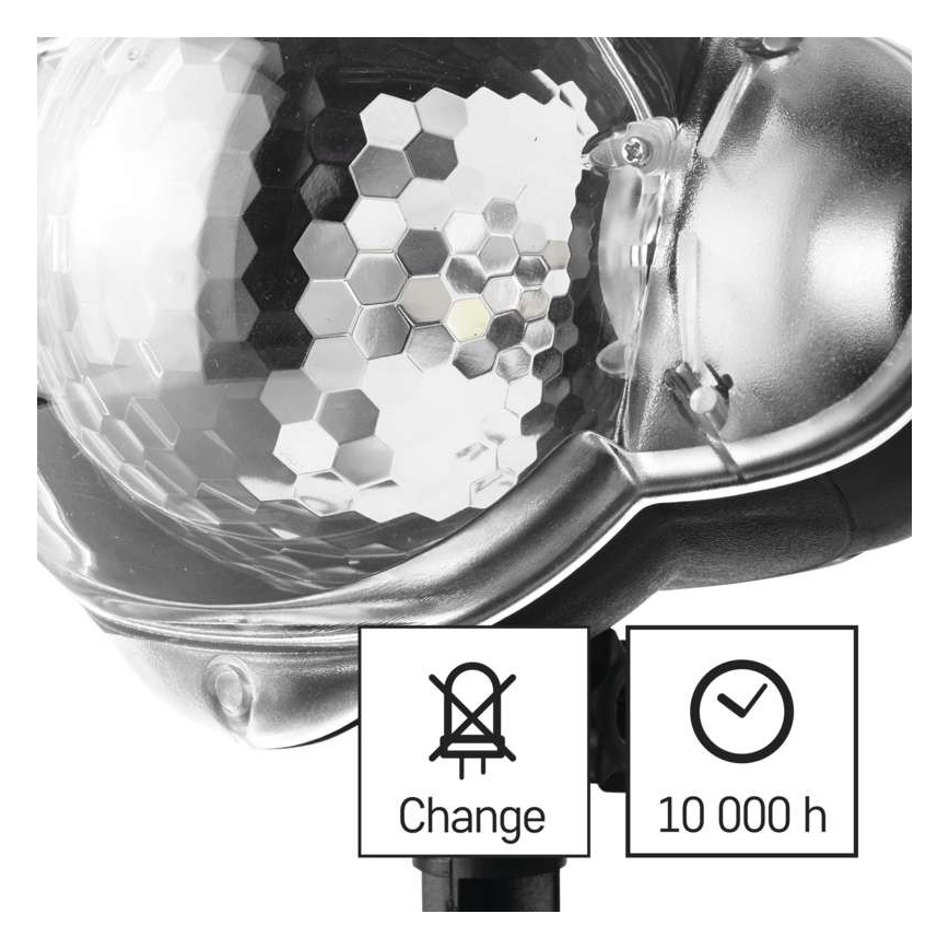 LED-Weihnachtsprojektor für den Außenbereich LED/4W/230V IP44 weiß