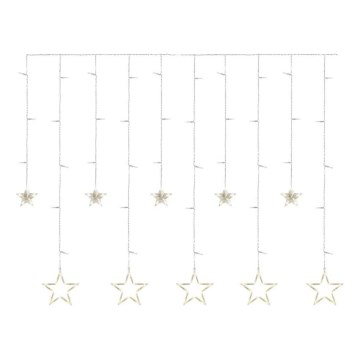 LED-Weihnachtsvorhang, 115 LEDs / 1,35 W, 6,85 x 1,05 m, warmweiß
