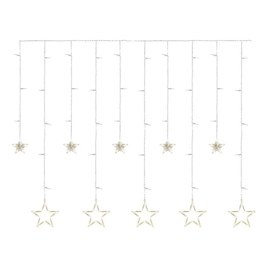 LED-Weihnachtsvorhang, 115 LEDs / 1,35 W, 6,85 x 1,05 m, warmweiß